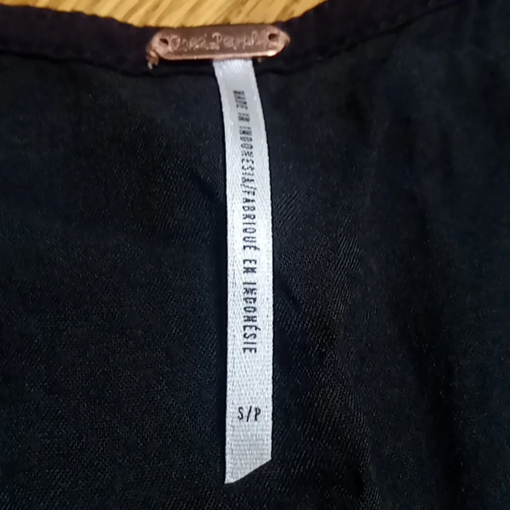 Free People Dress S/P SMALL PETITE Womens Black FLORAL FLOWERS Preowned - Picture 3 of 6